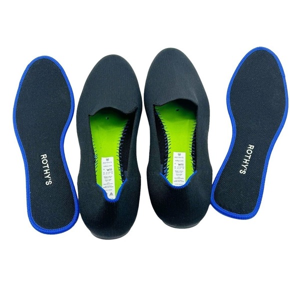 Rothy’s The Loafers Slip On Shoes Black Size W11 NWOB - Picture 6 of 11